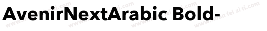AvenirNextArabic Bold字体转换